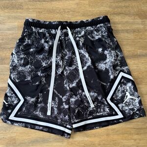 Jordan Black and White Athletic Shorts